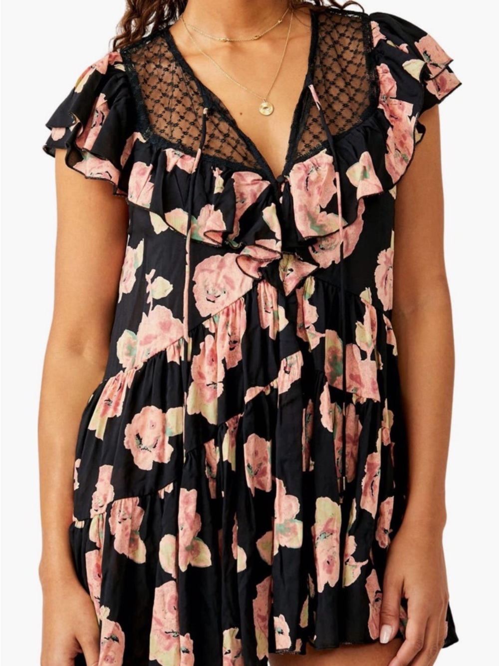 NWT Free People Tilly Printed Tunic Dress - Picture 7 of 10